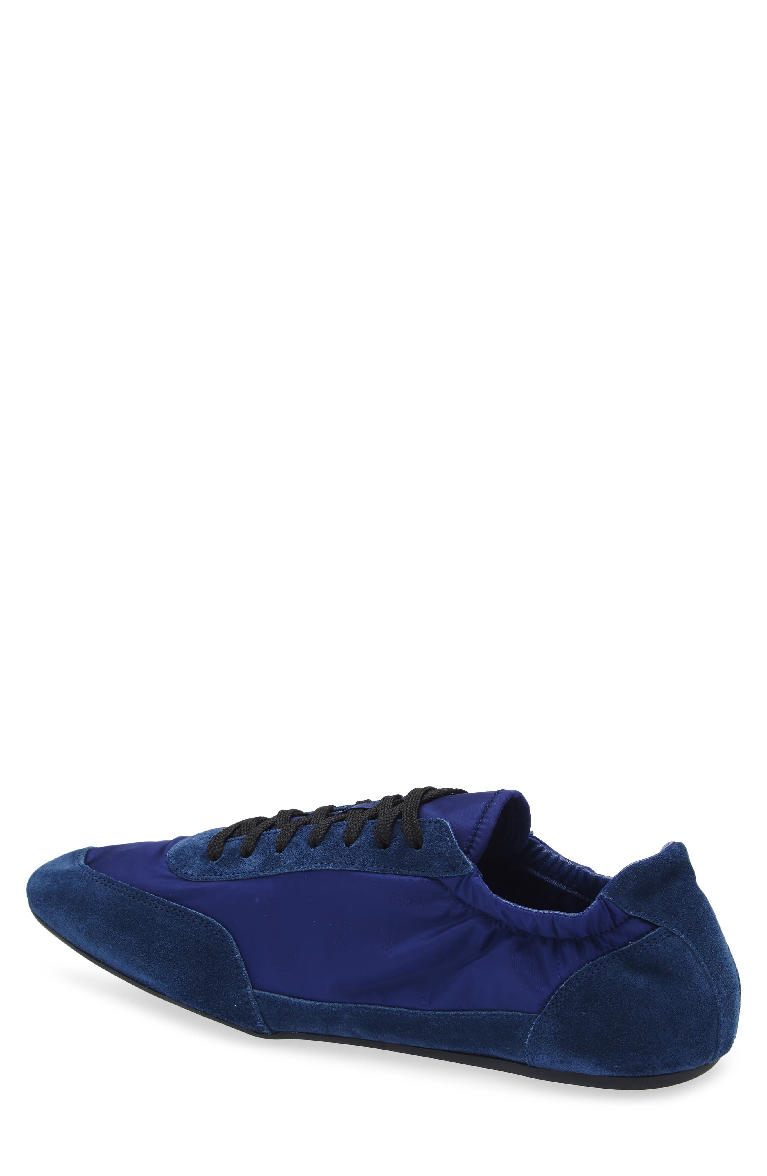 Prada Collapse Mixed Media Low Top Sneaker in Bluette at Nordstrom - 2