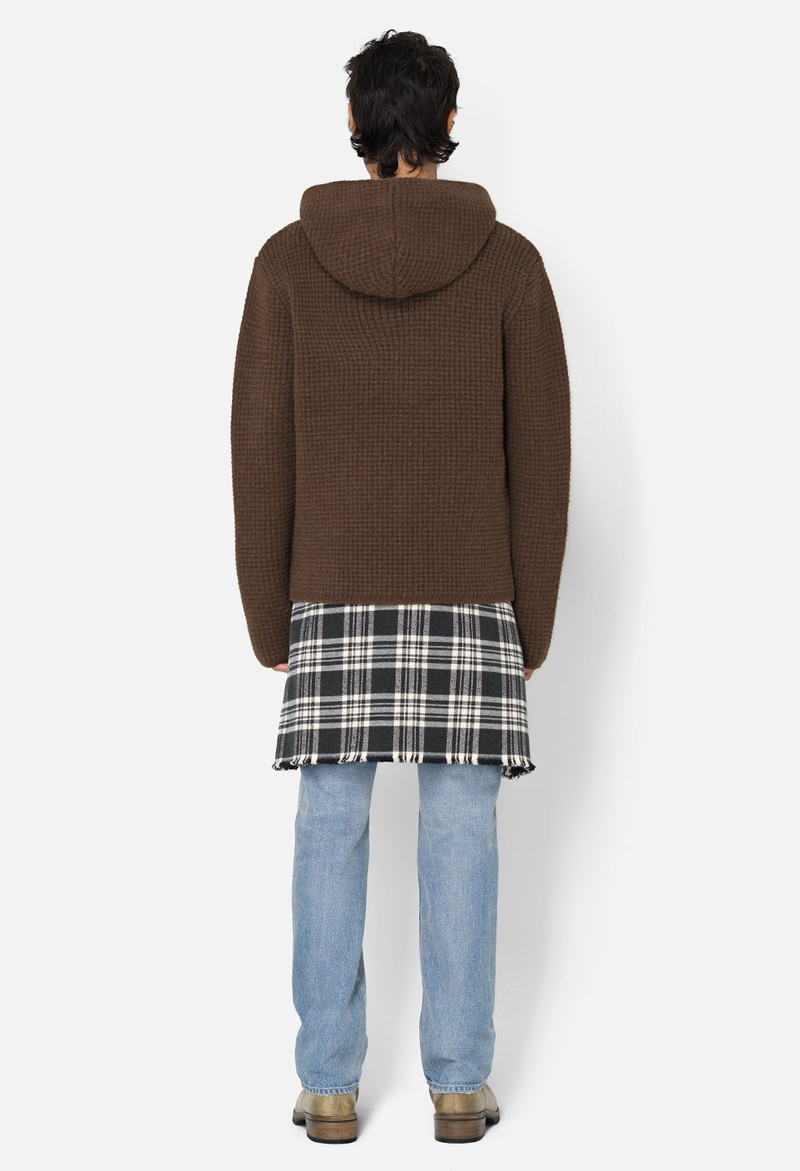 WOOL WAFFLE KNIT PONCHO 5