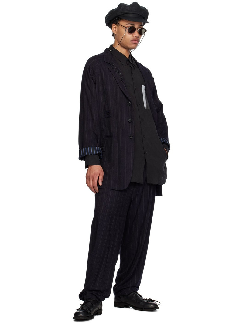 Yohji Yamamoto Black Stripe Trousers outlook