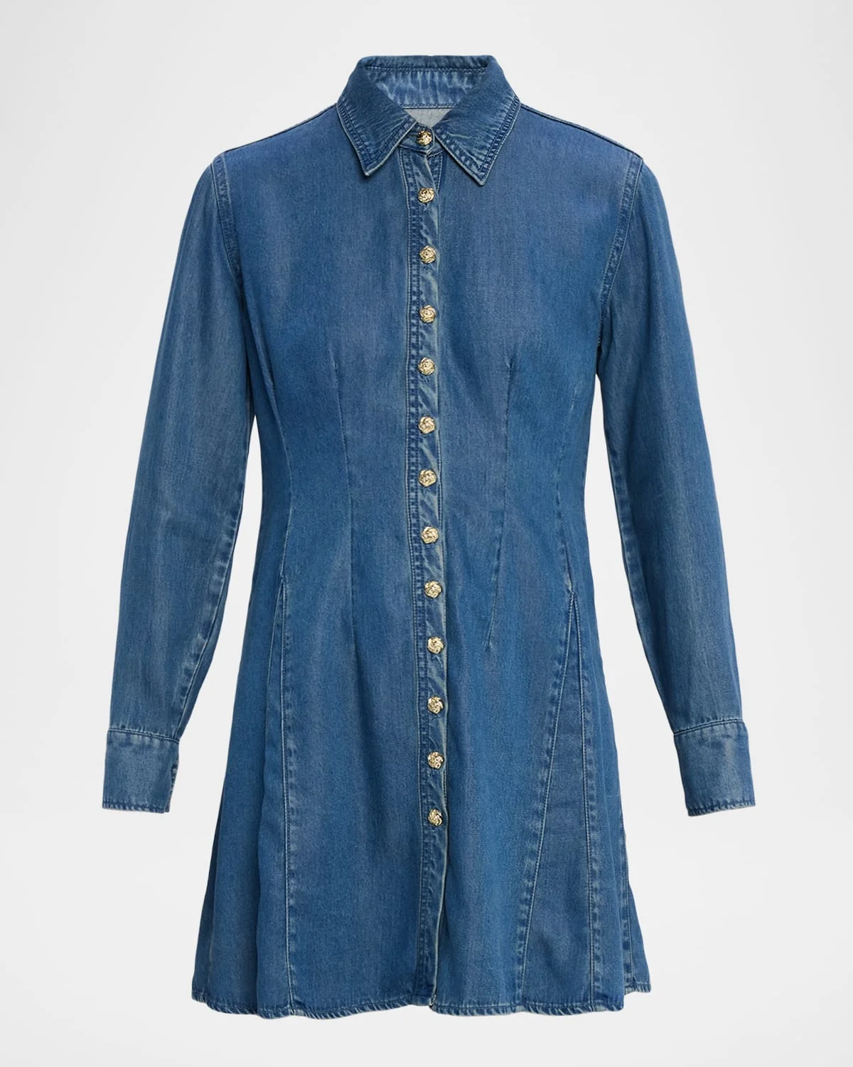 Clemente Long-Sleeve Shirtdress - 1