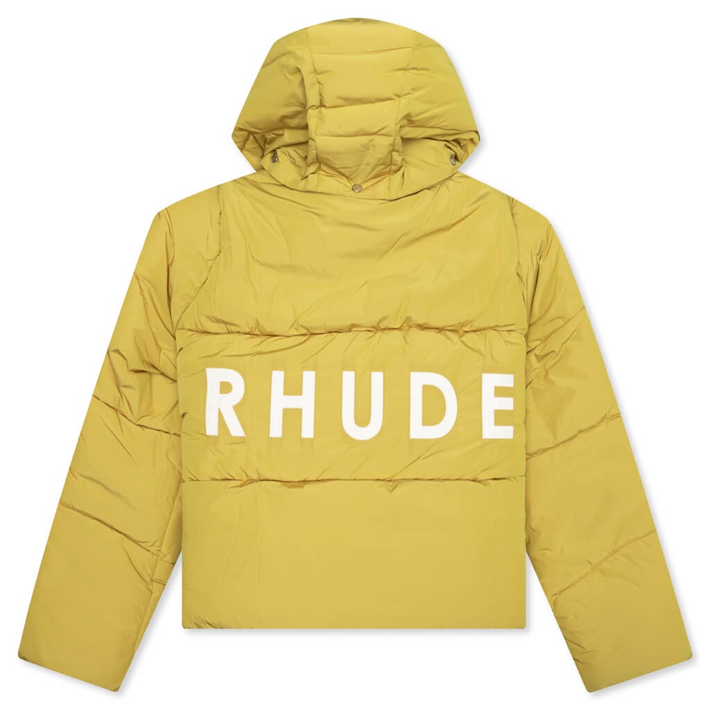 LOGO PUFFER JACKET - MUSTARD - 2