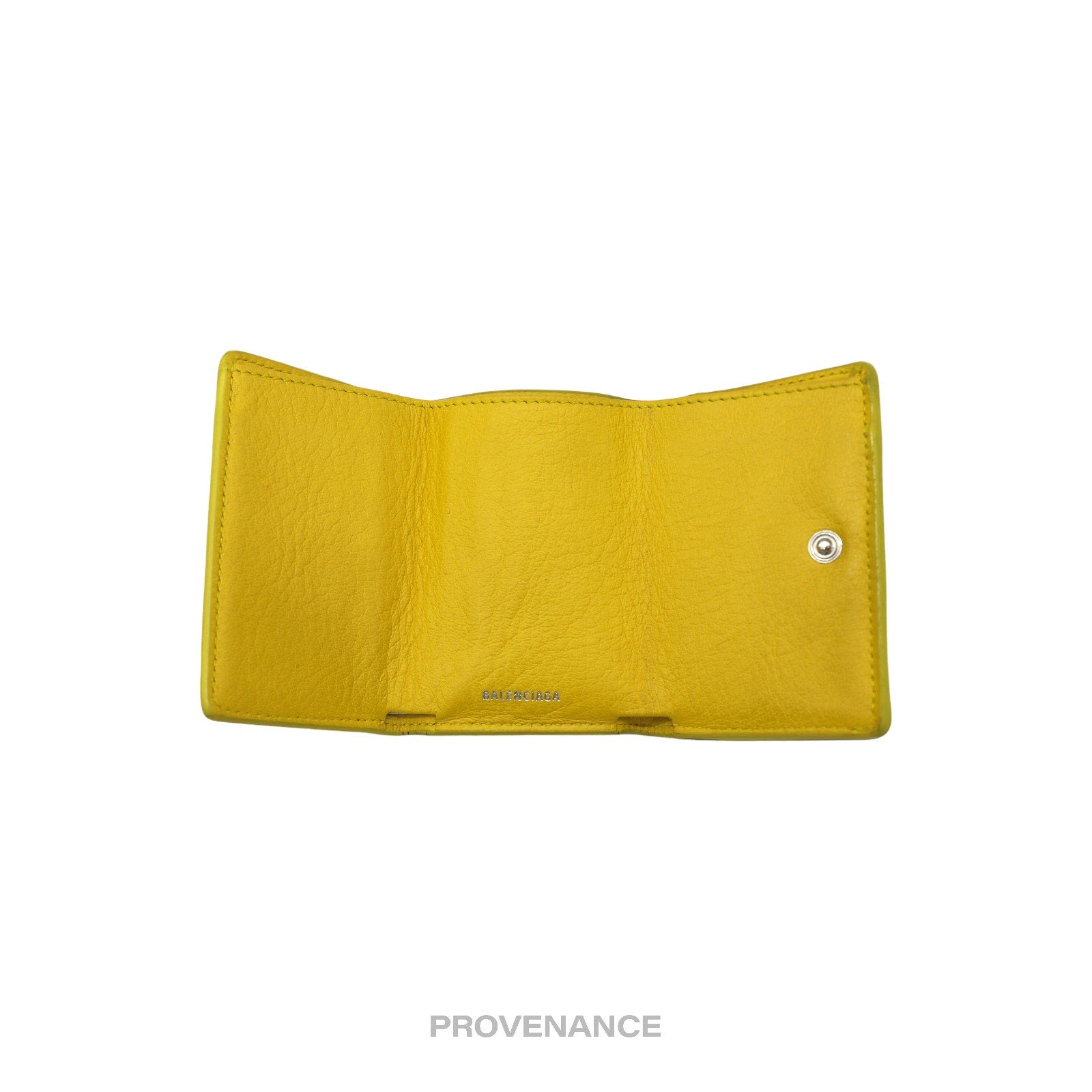 Balenciaga Papier Mini Wallet - Yellow Leather - 6