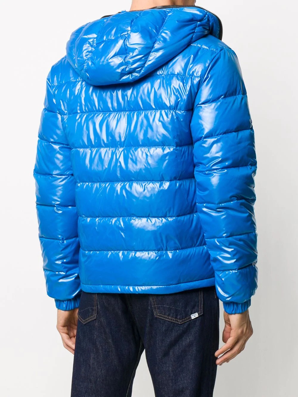 padded zip-up down jacket - 4