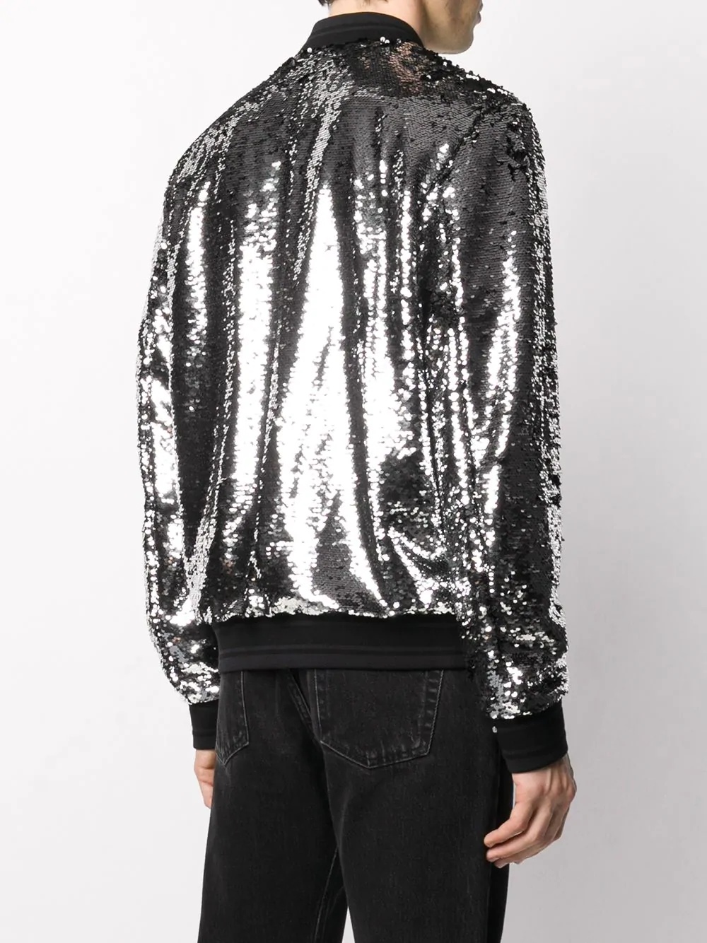 sequinned bomber jacket - 4