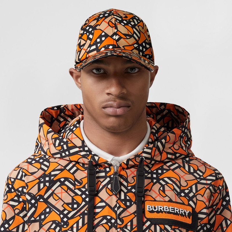 Monogram Print Nylon Baseball Cap 4