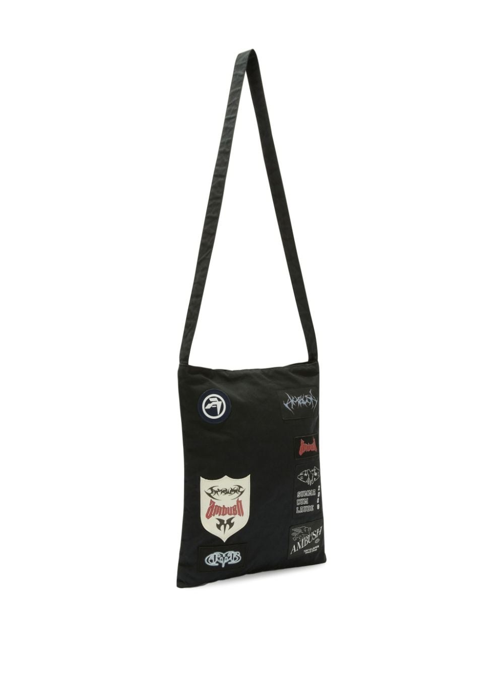 logo-patchwork cotton tote bag - 5