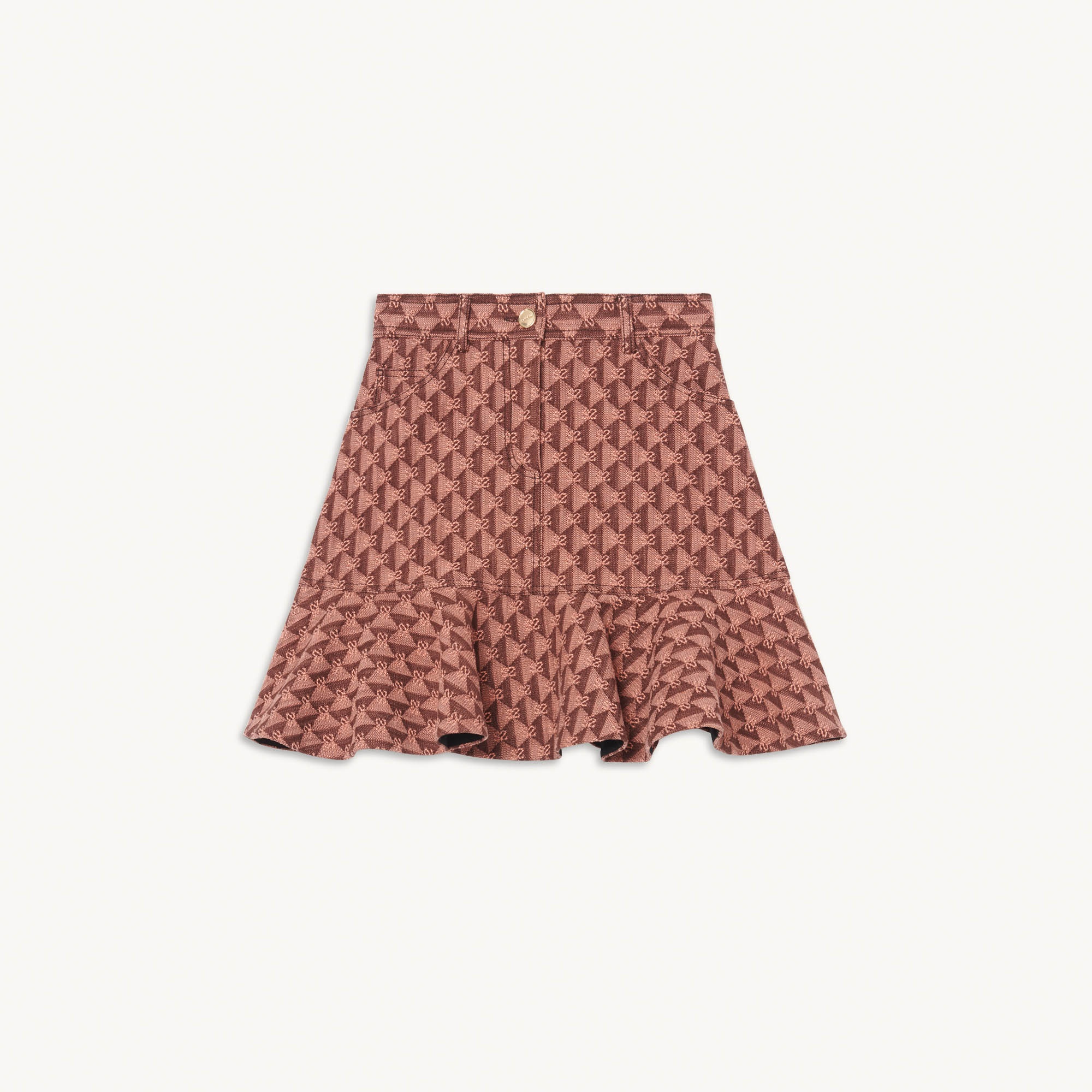 Short jacquard skirt - 1