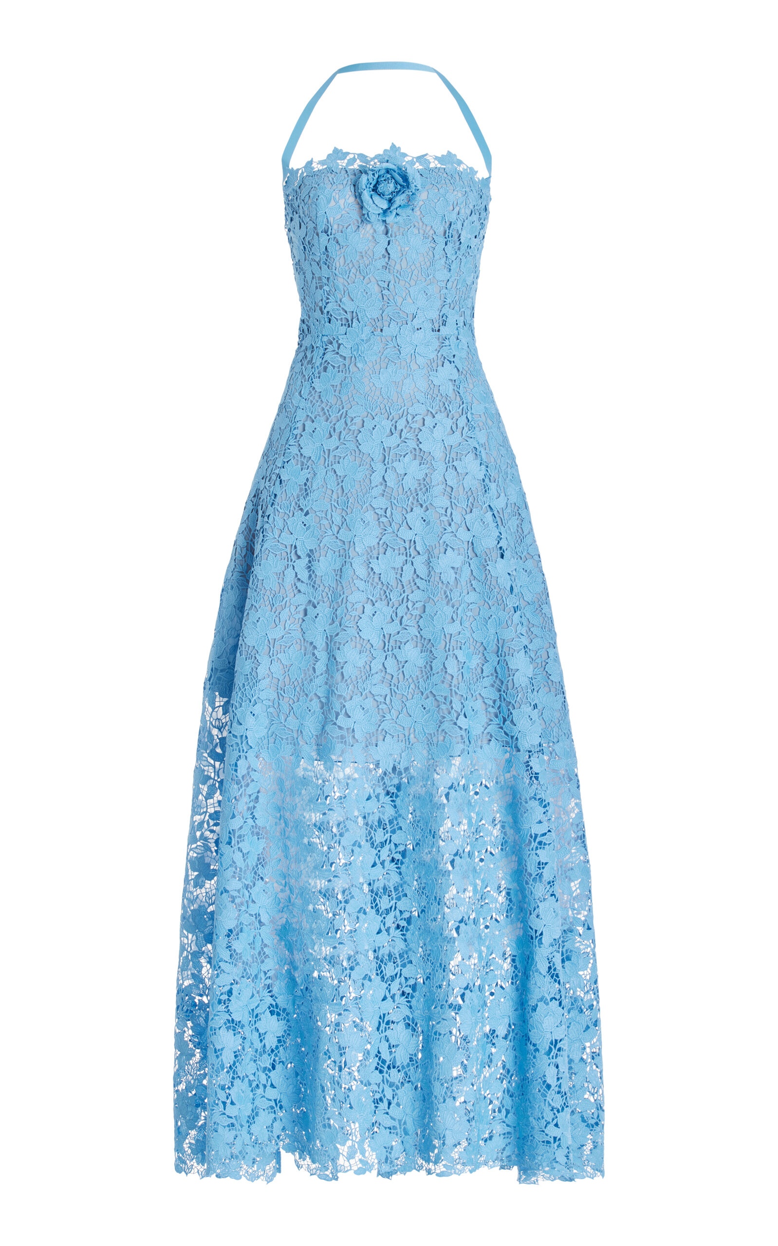 Gardenia Guipure-Lace Maxi Dress blue - 1