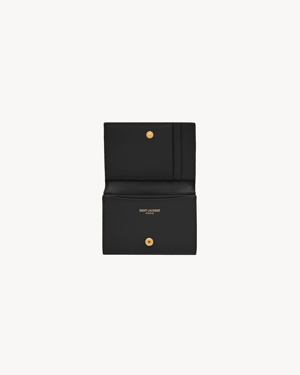 CASSANDRE MATELASSÉ BUSINESS CARD CASE IN GRAIN DE POUDRE LEATHER - 4