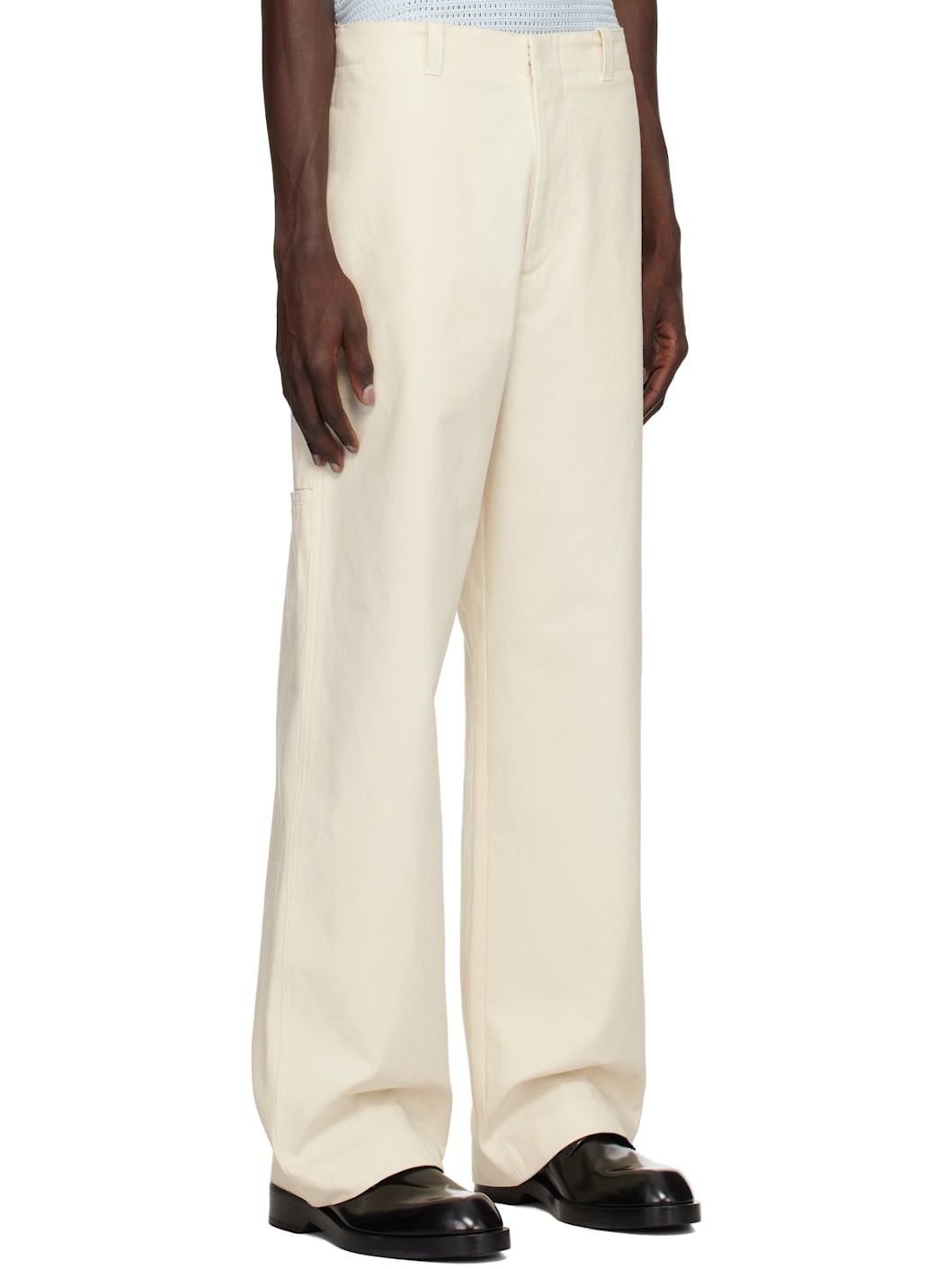 Off-White Heavy Cotton Canvas Trousers - 2