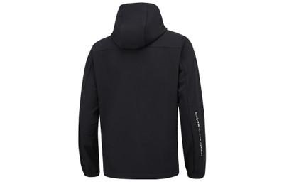 Li-Ning Li-Ning Logo Fleece Full Zip Hooded Jacket 'Black' AFDSC13-1 outlook