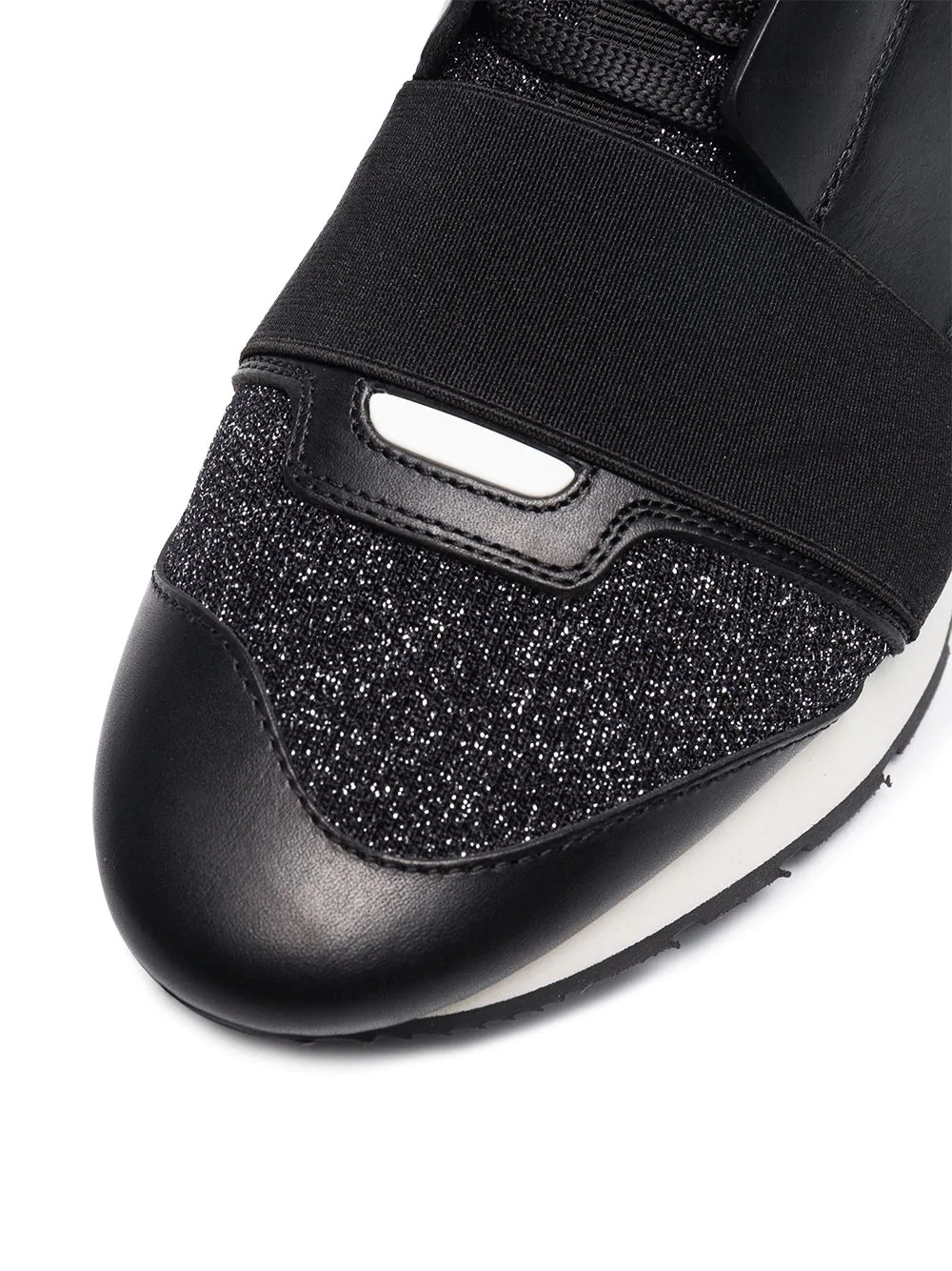 black glitter race runner sneakers - 5