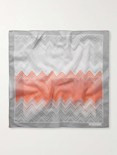 Missoni Printed Cotton Pocket Square outlook