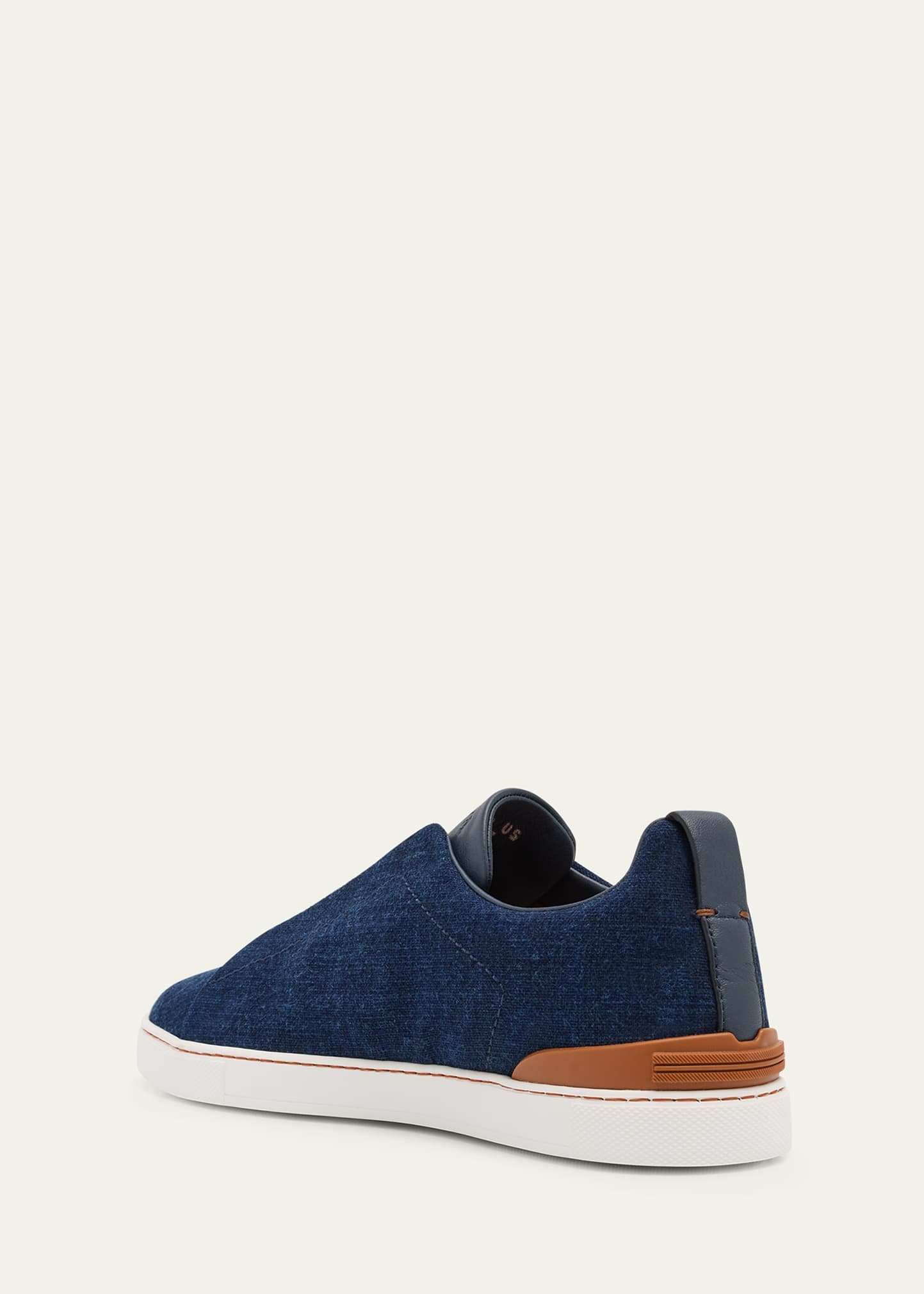 Men's Triple Stitch Denim Slip-On Sneakers - 2