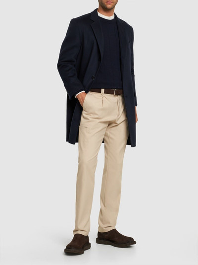 Brioni Dolomite stretch cotton & wool pants outlook