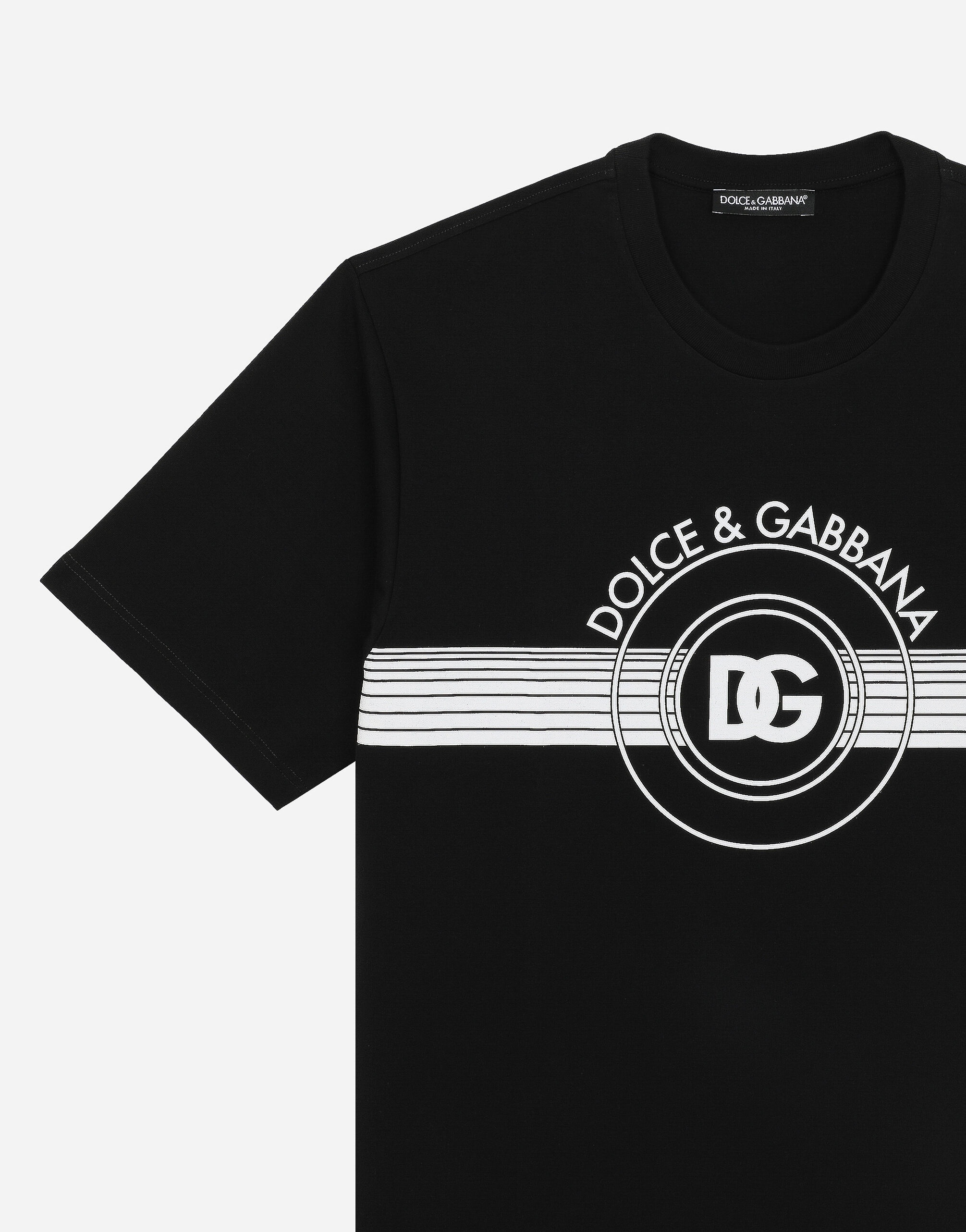 Cotton interlock T-shirt with DG logo print - 3