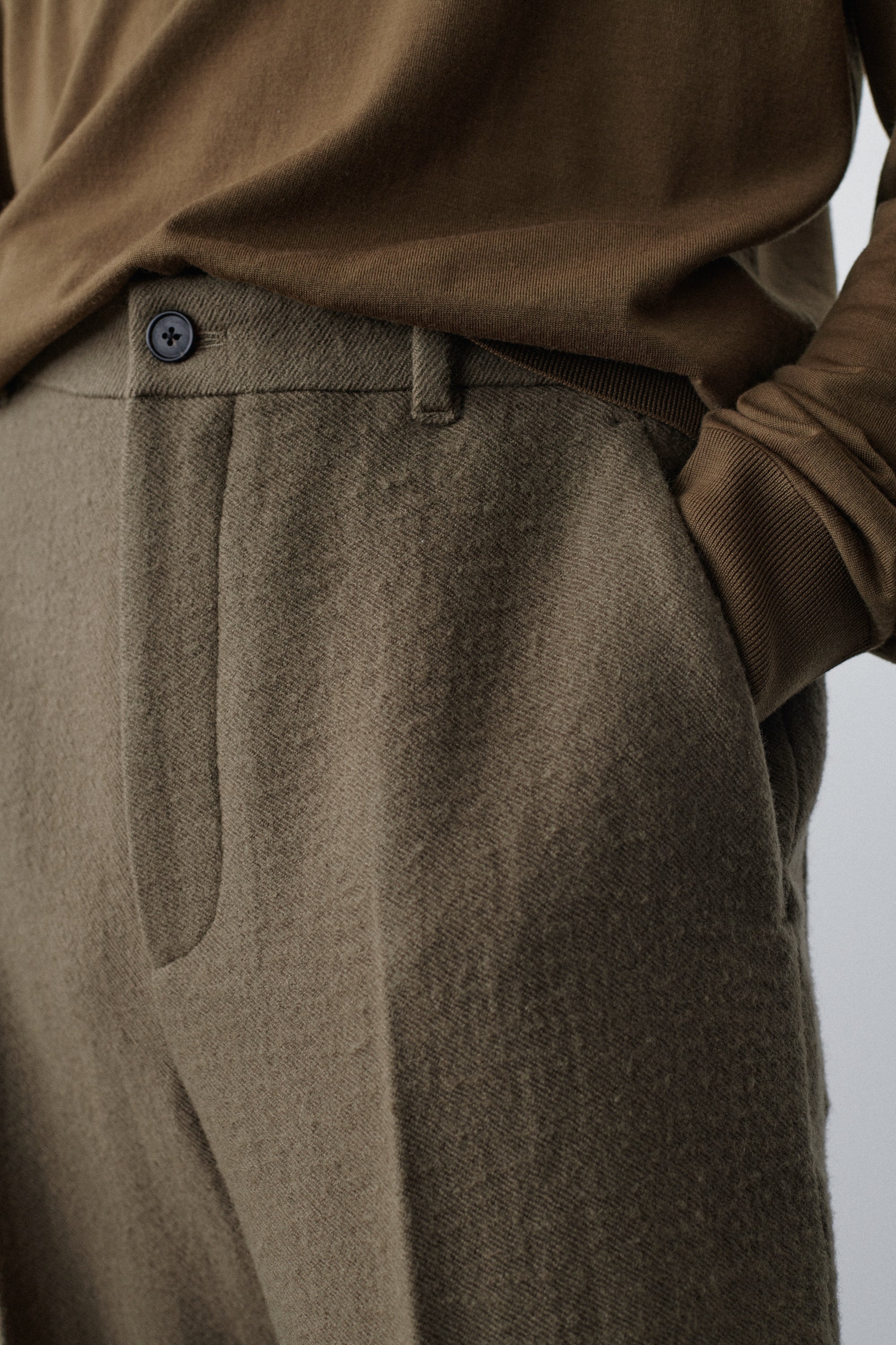 Gustavo Pant in Virgin Wool and Linen - 4