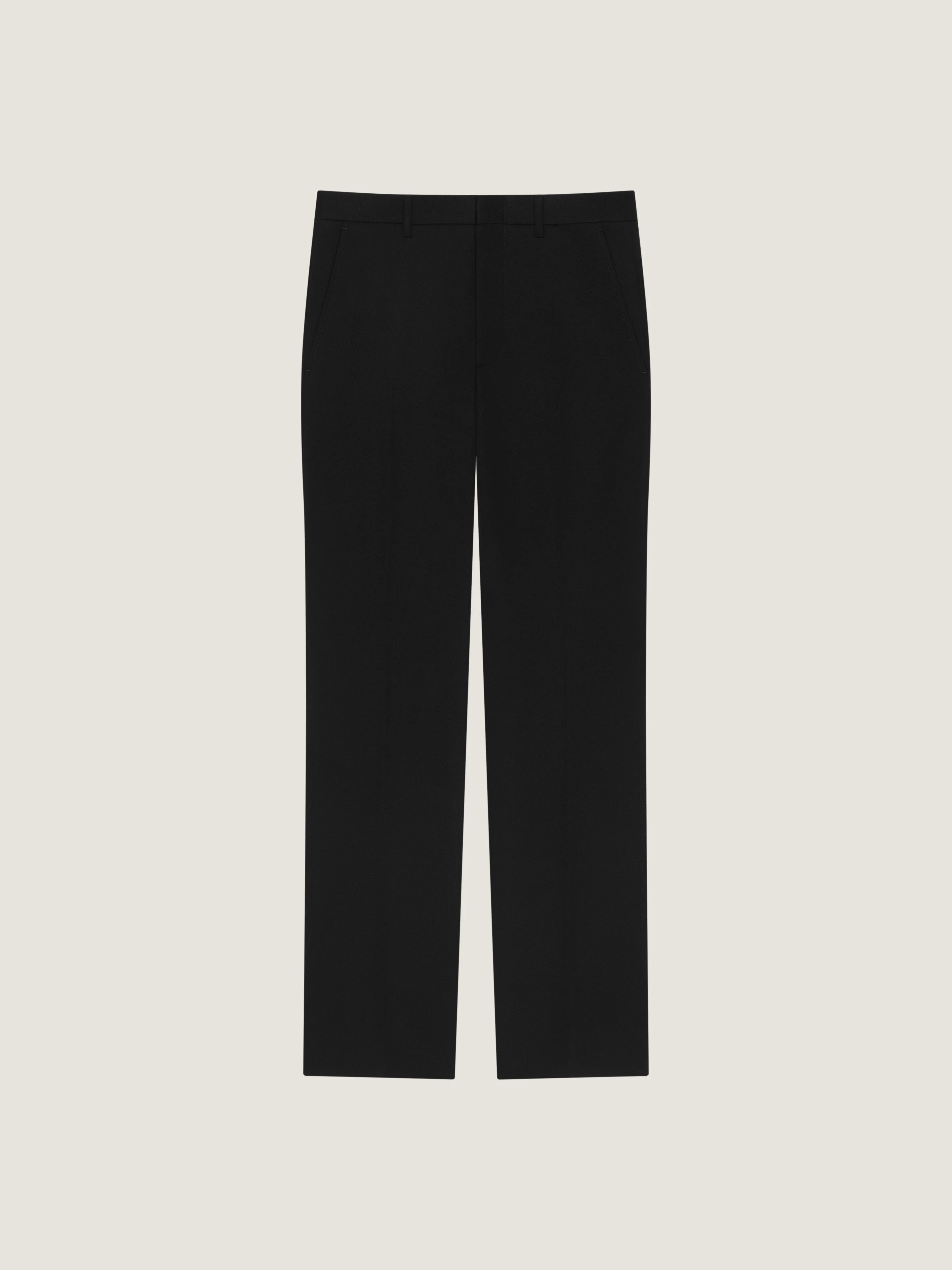 STRAIGHT LEG TAILORED TROUSERS IN WOOL - 1