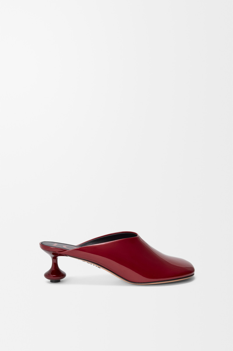 Toy mule in soft patent lambskin 1