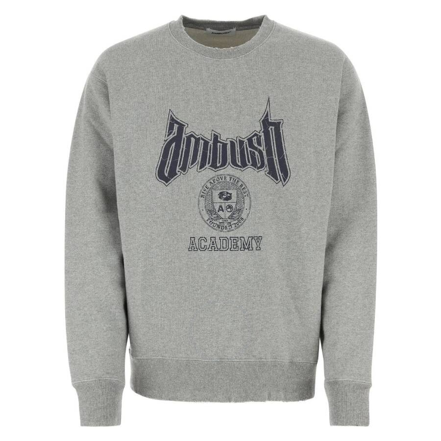 Ambush Grey Academy Crewneck Sweatshirt - 1