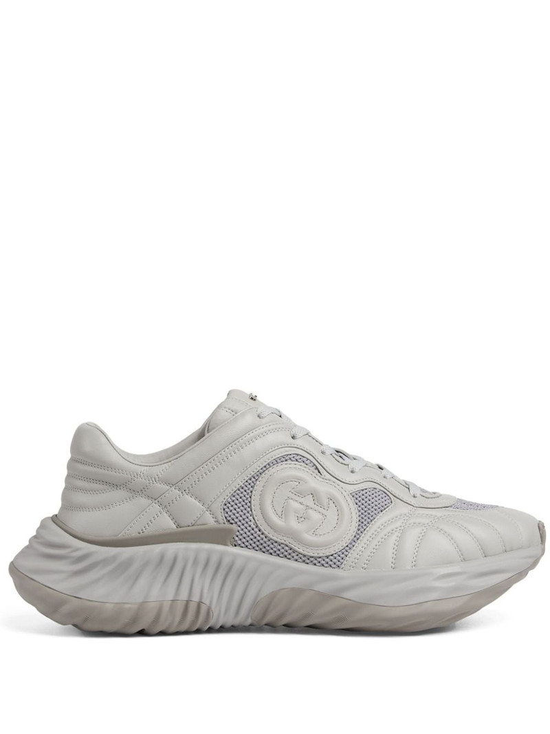 Interlocking G leather sneakers - 1