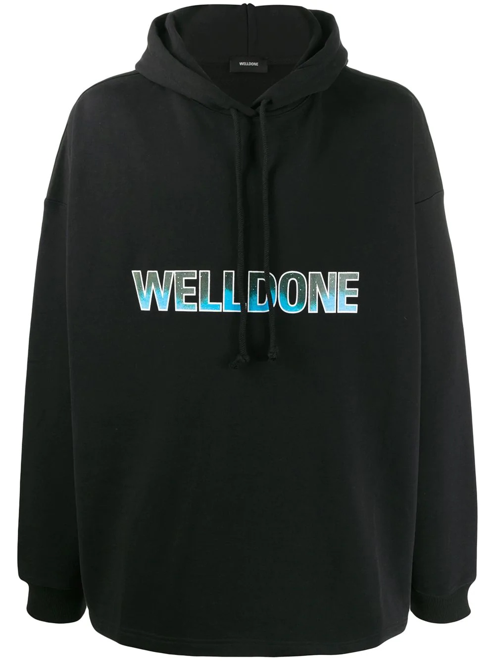 logo print hoodie - 1