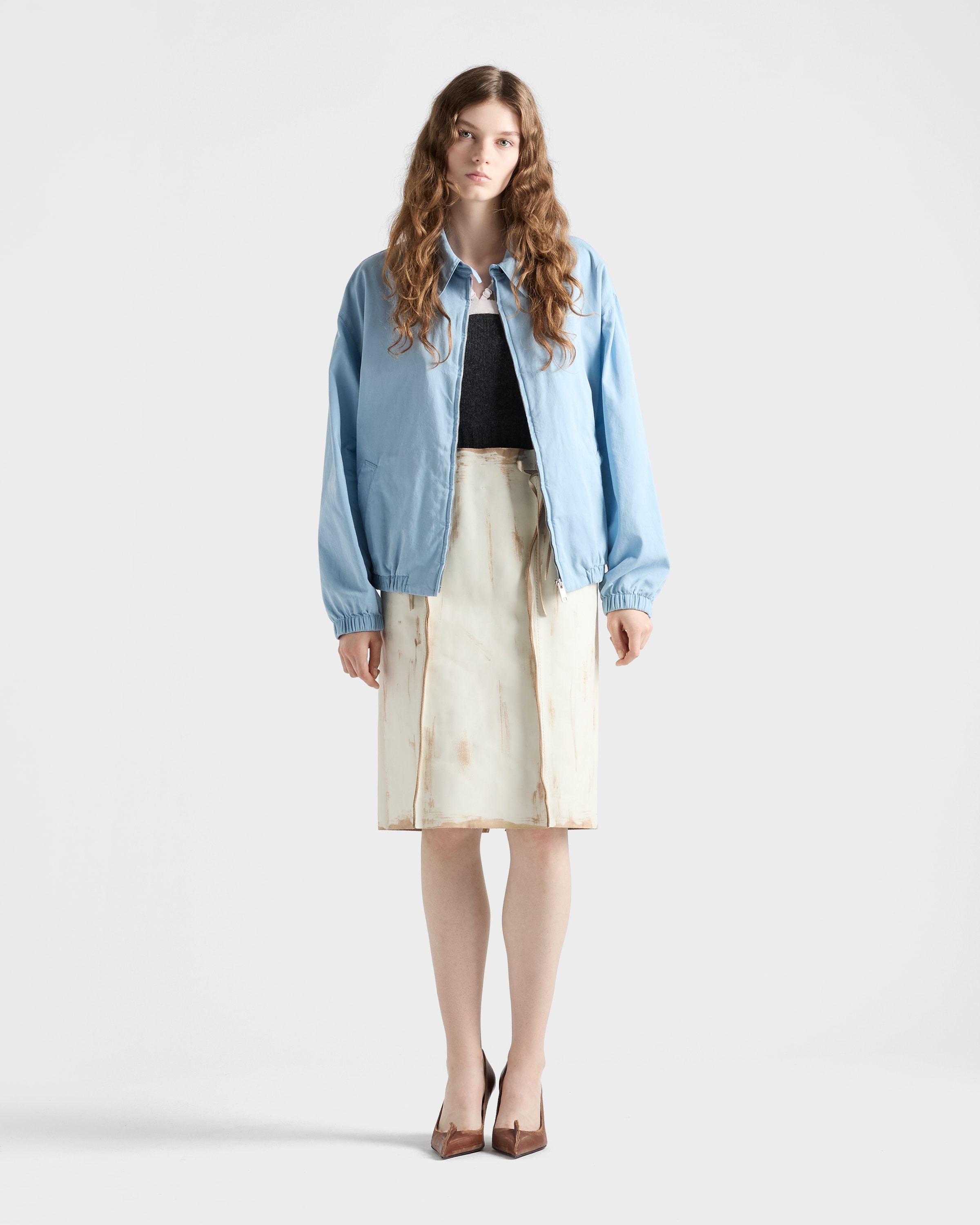 Old gabardine blouson jacket - 2