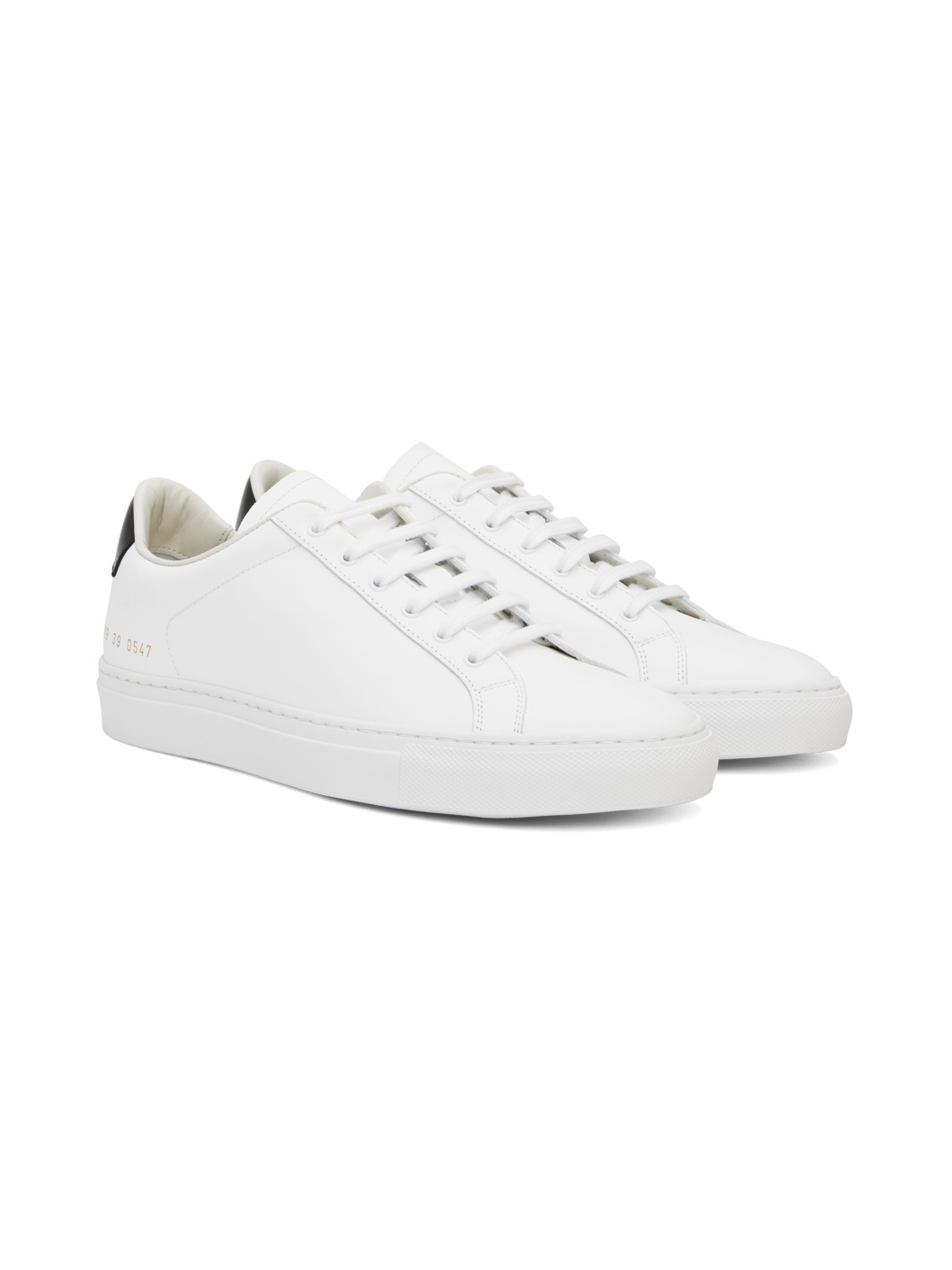 White Retro Classic Sneakers - 4