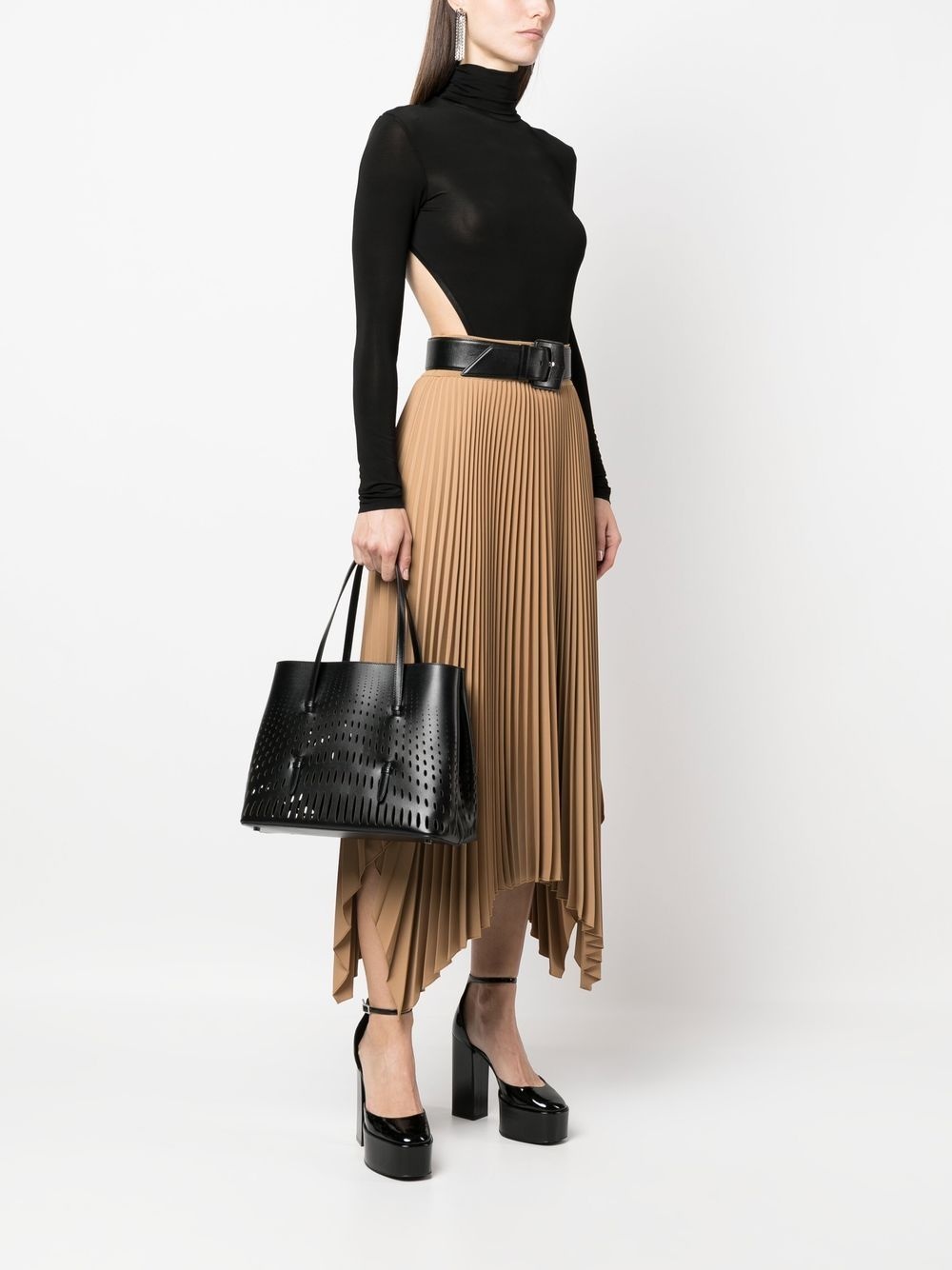 Mina laser-cut tote bag - 2