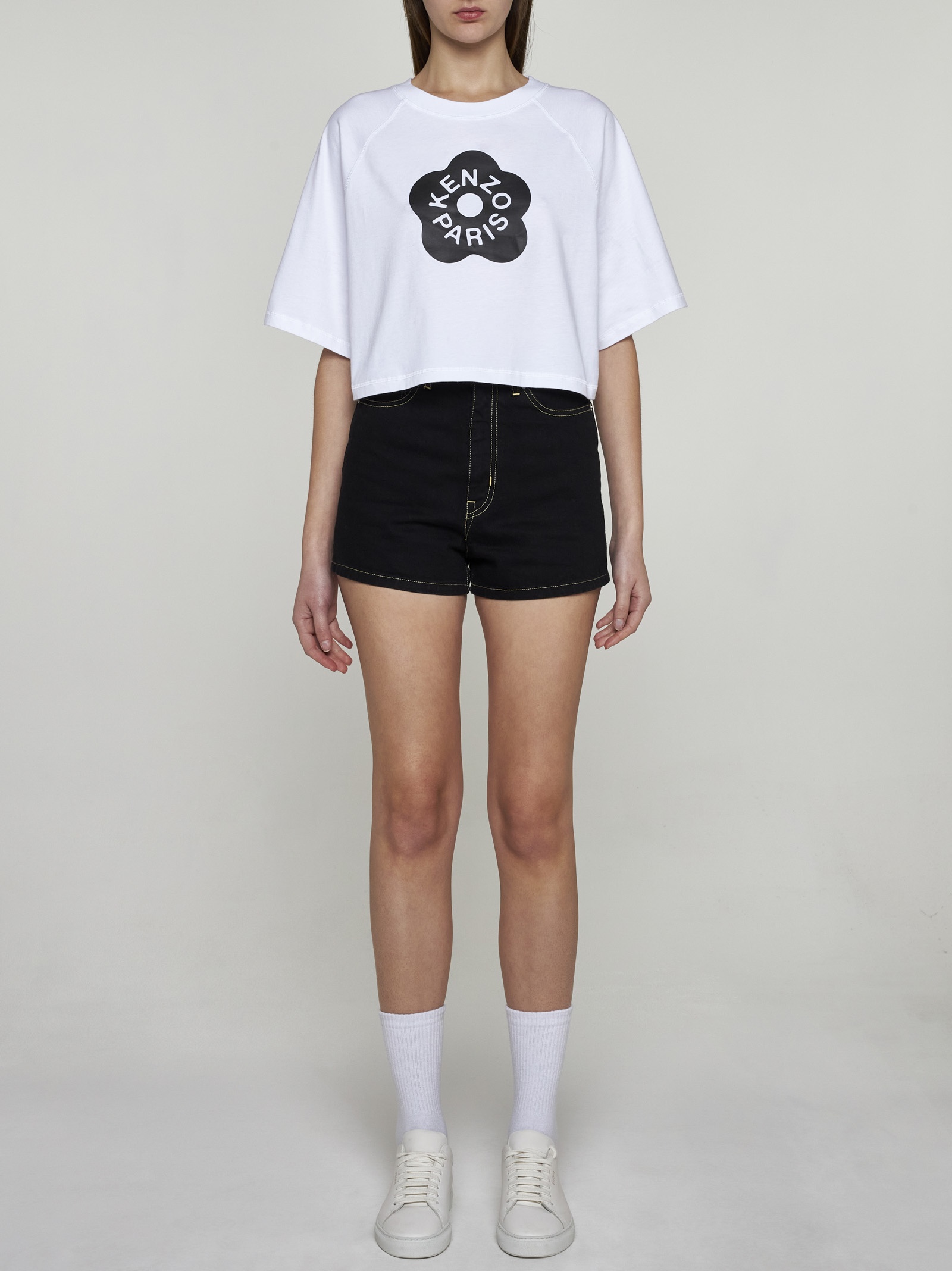 Boke cotton cropped t-shirt - 2