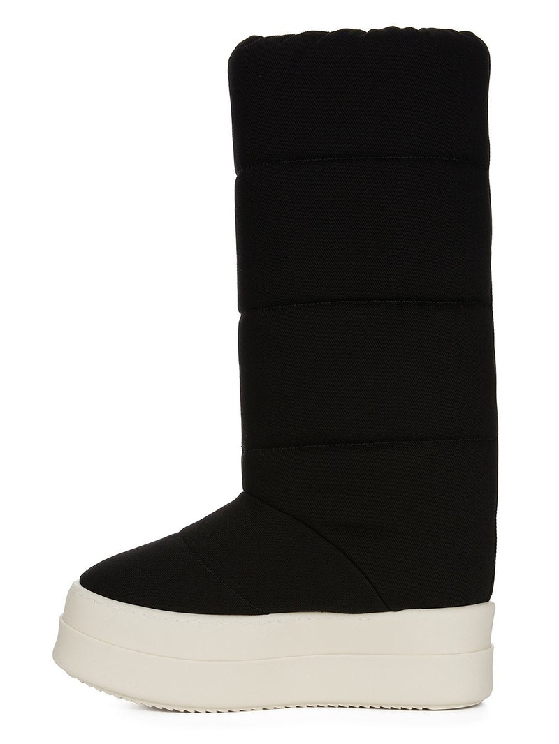 Rick Owens DRKSHDW Rick Owens Drkshdw Mega Bumper Knee High Lunar Boots Black/Milk outlook