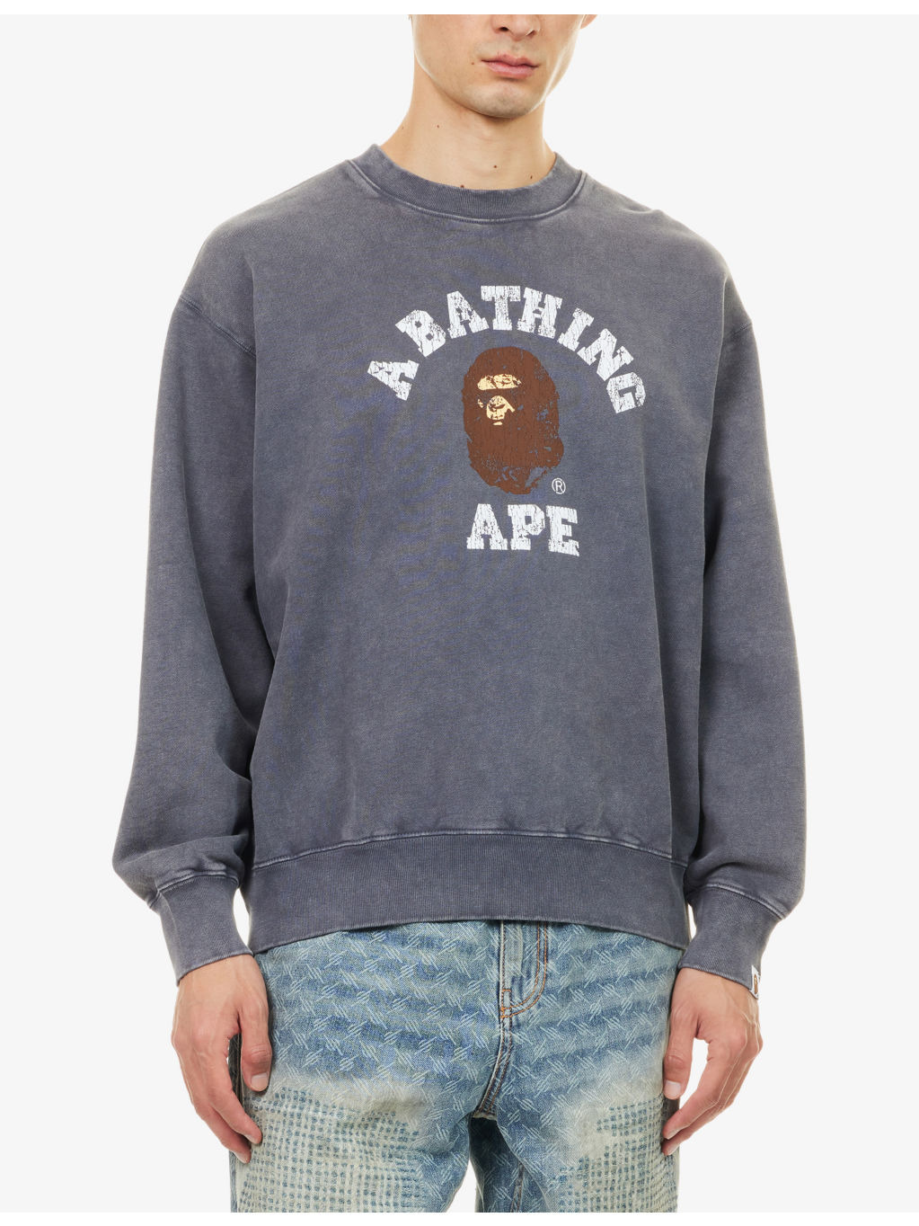 College Graphic-Print Cotton Sweatshirt - 3