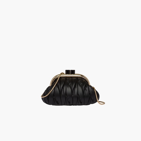 Miu Belle Nappa leather clutch - 3