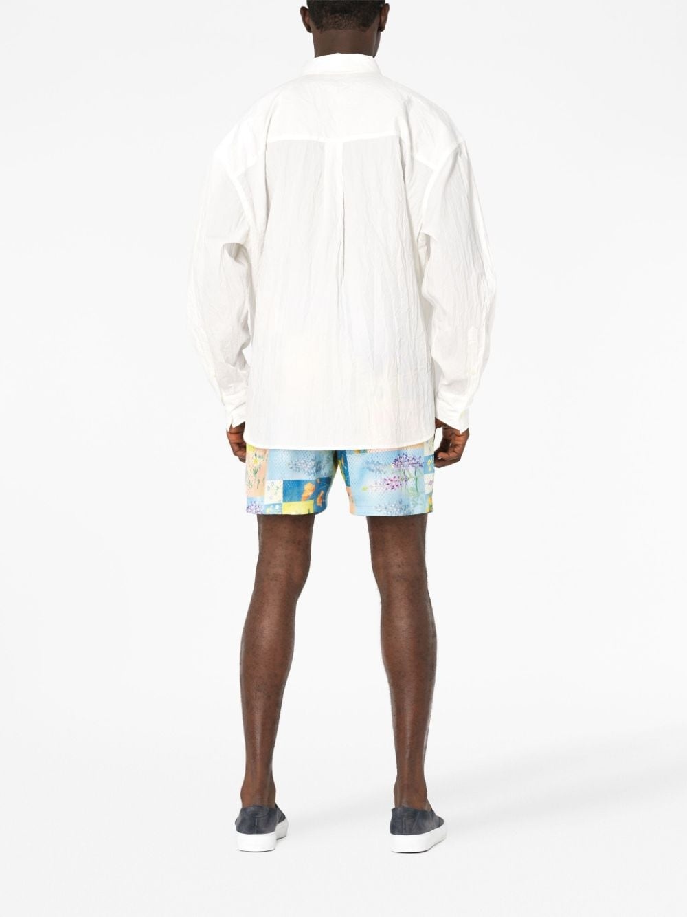 Super Bloom Grid-print shorts - 4