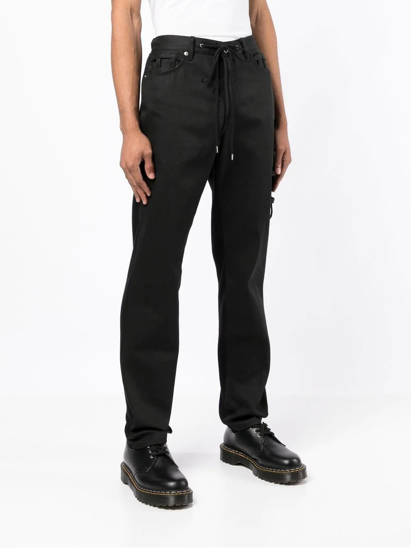 straight-leg drawstring trousers 3
