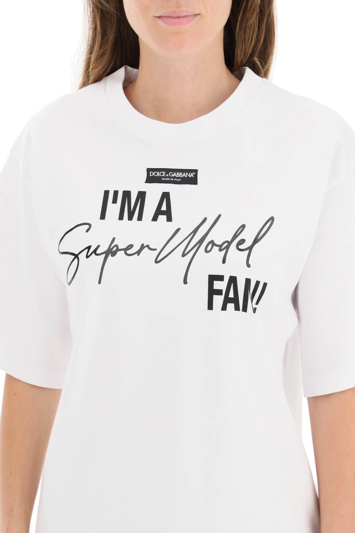 SUPER MODEL PRINT T-SHIRT - 5