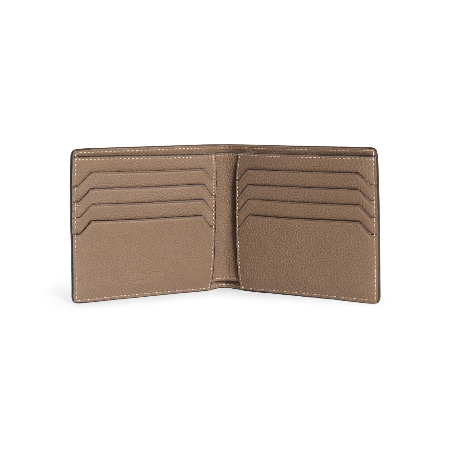 Beige tumbled leather wallet - 2