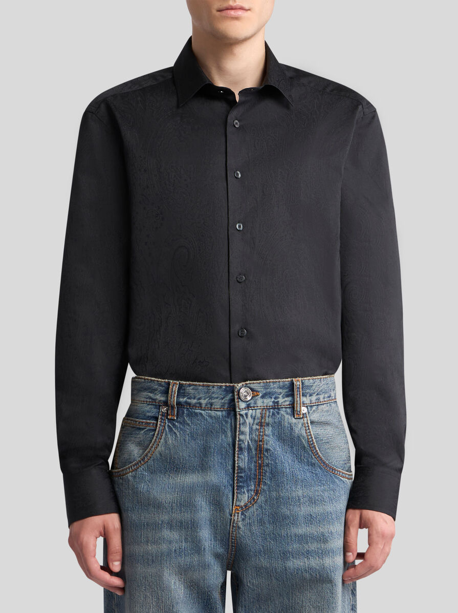 COTTON JACQUARD SHIRT - 2