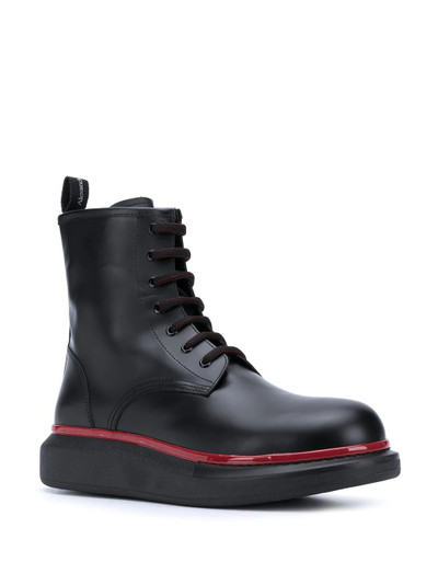 Alexander McQueen leather lace-up boots outlook