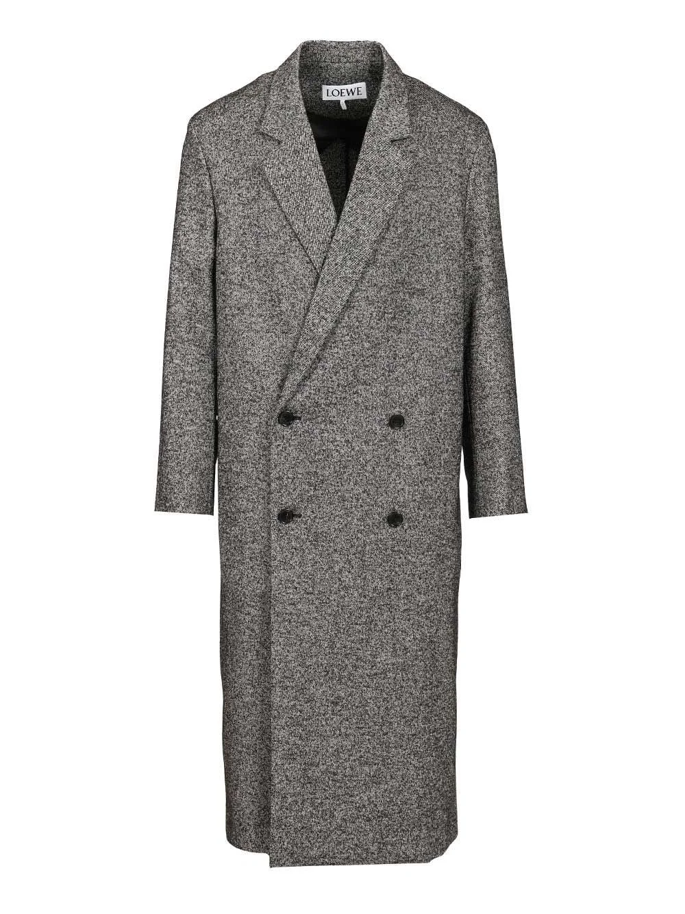 Loewe Double Breasted Coat In Wool Blend - 1