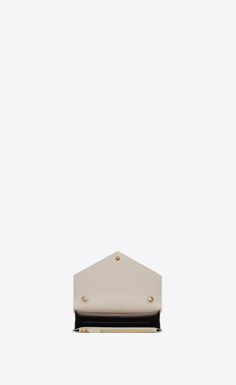 cassandre envelope chain wallet in smooth leather 4