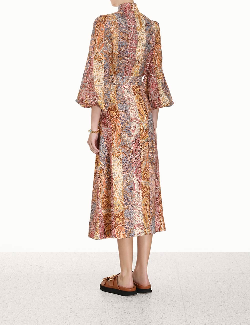 LUMINOSITY A-LINE MIDI SKIRT - 4