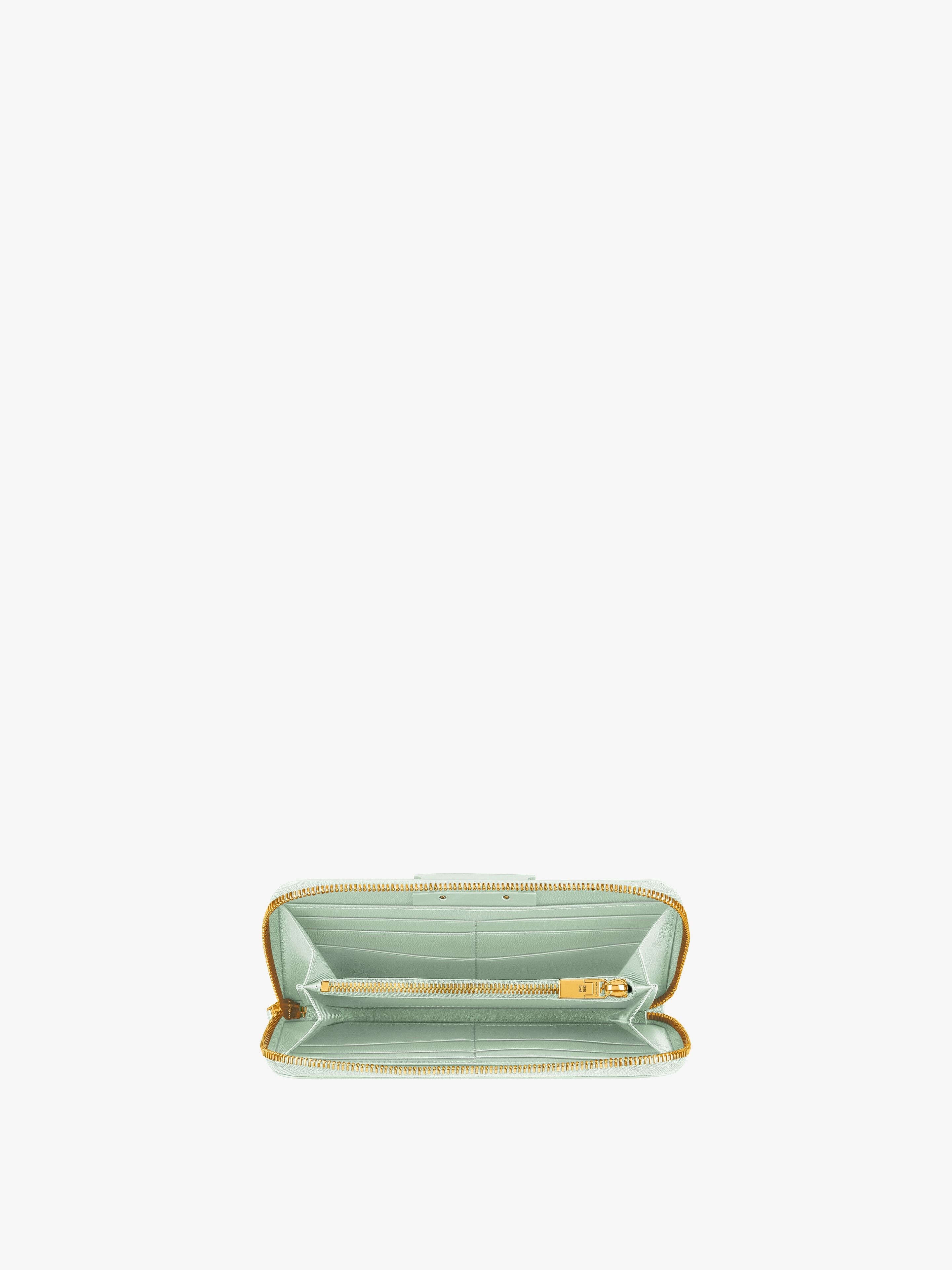 ANTIGONA ZIPPED WALLET IN BOX LEATHER - 4