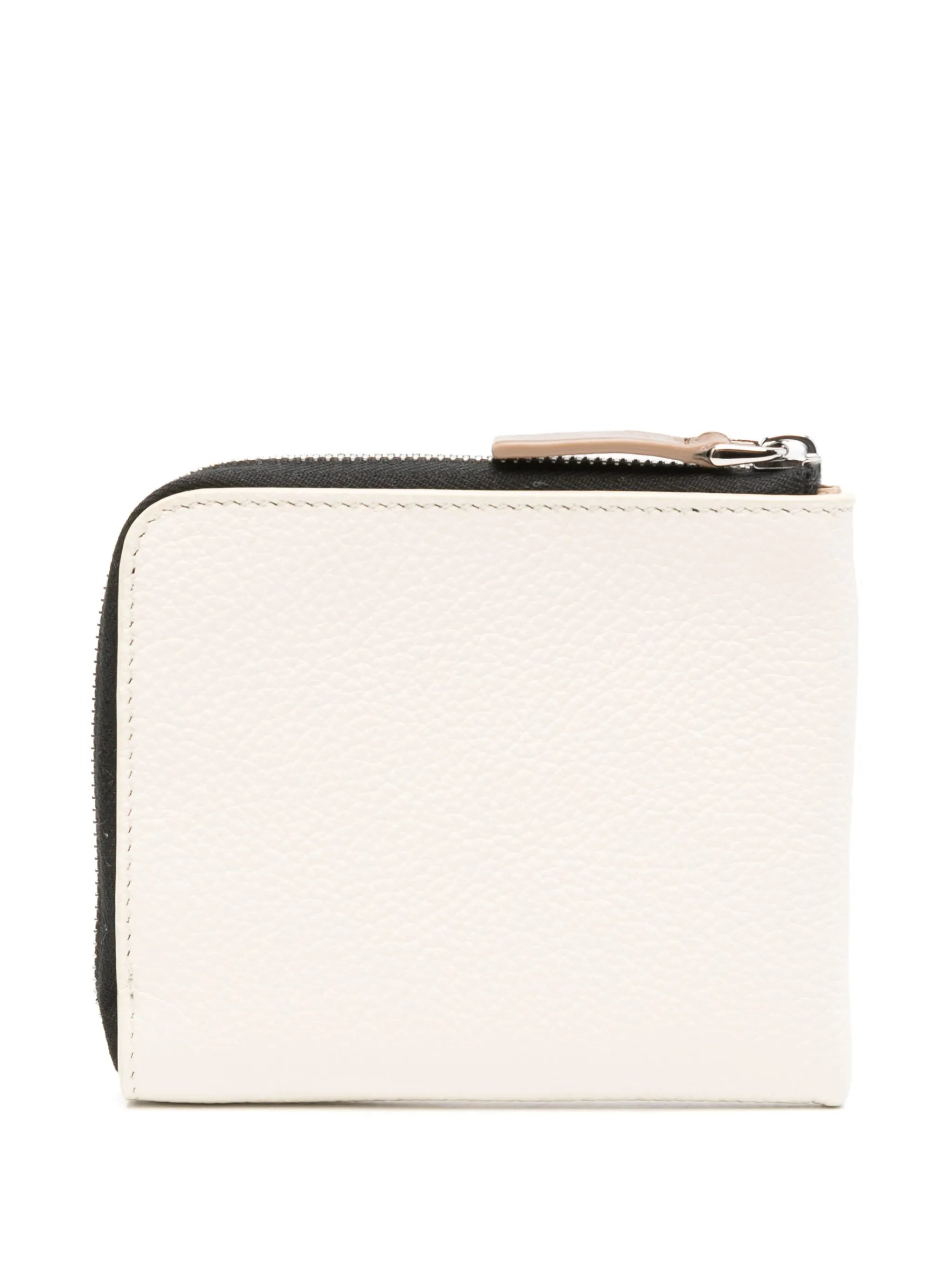 logo-embroidered leather wallet - 2