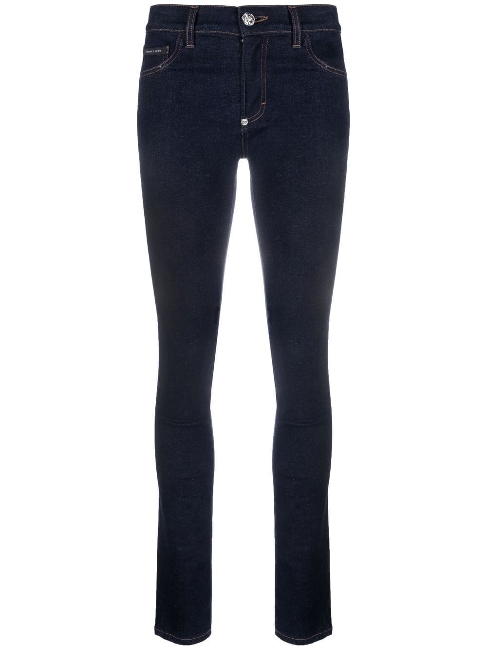 mid-rise skinny jeans - 1