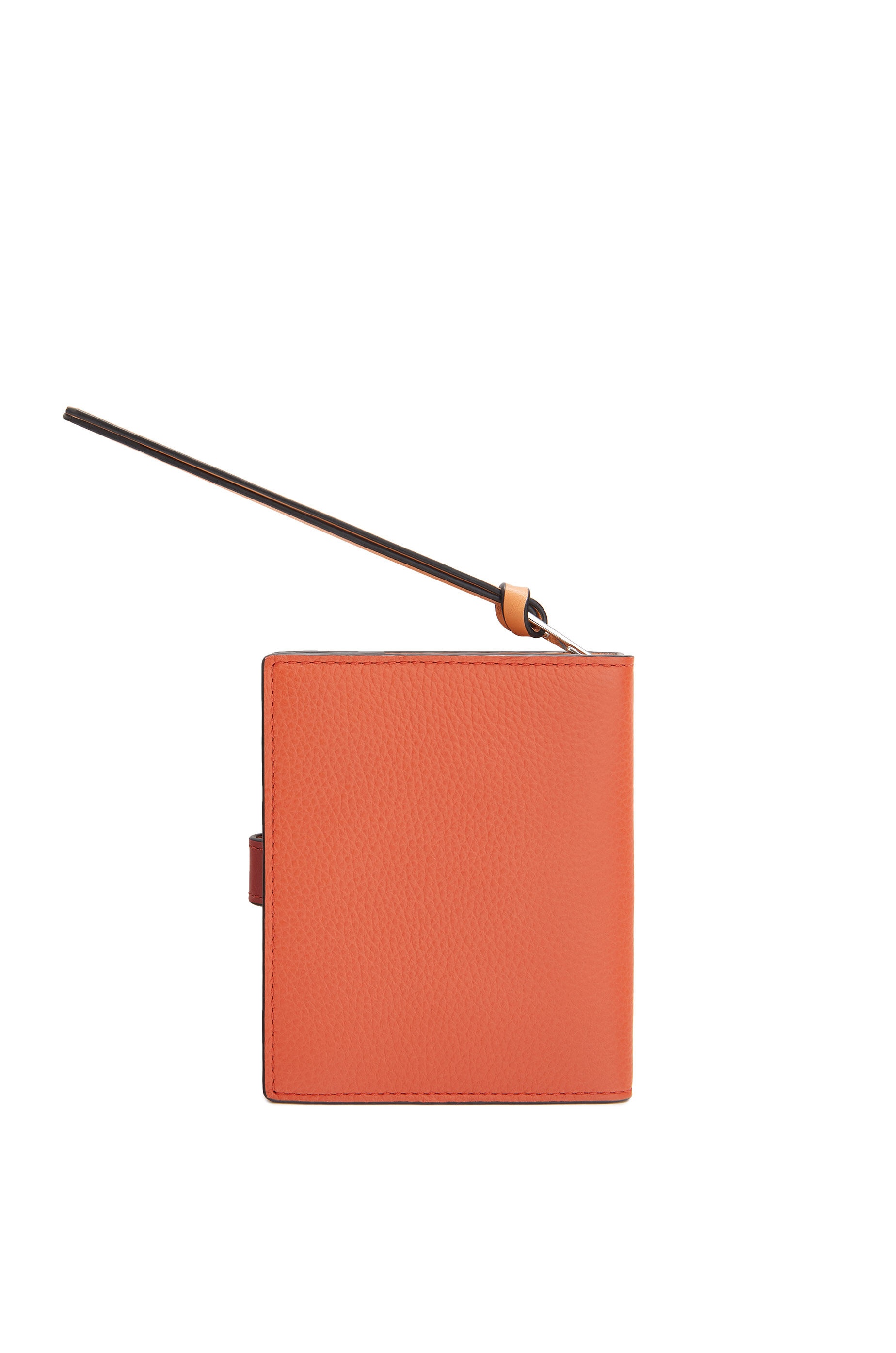 Compact zip wallet in soft grained calfskin - 7