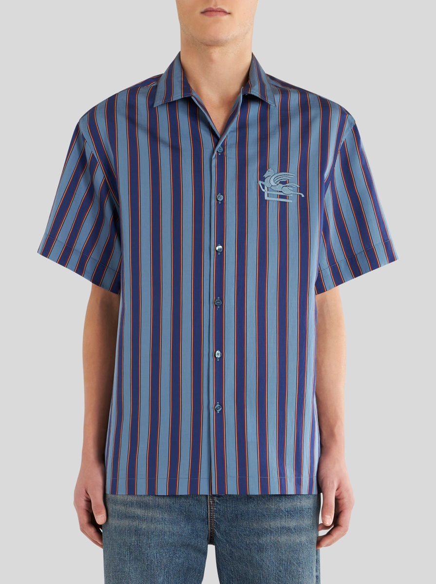 STRIPED BOWLING SHIRT - 2