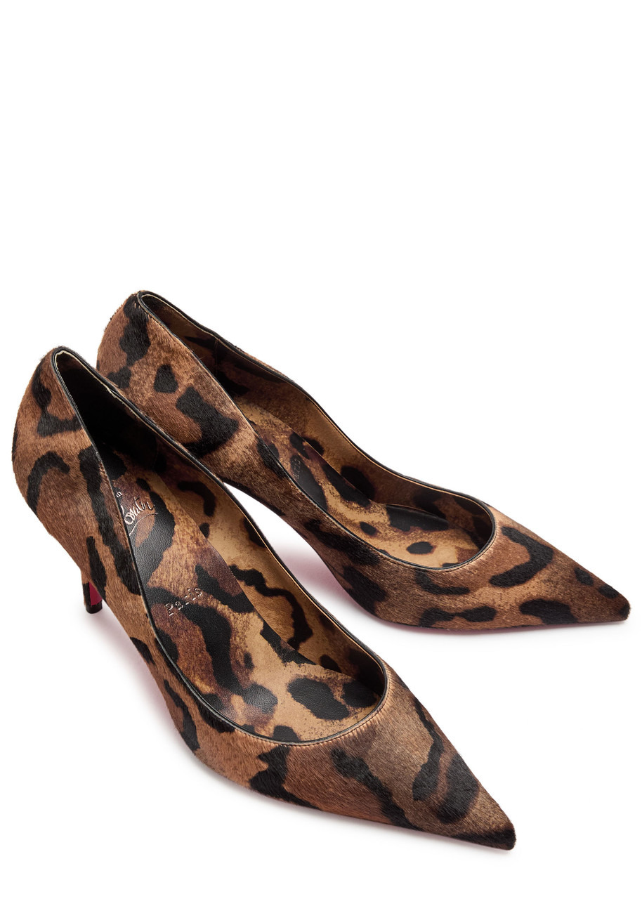 Christian Louboutin Miss Z 80 Leopard-print Pony Hair Pumps - 3