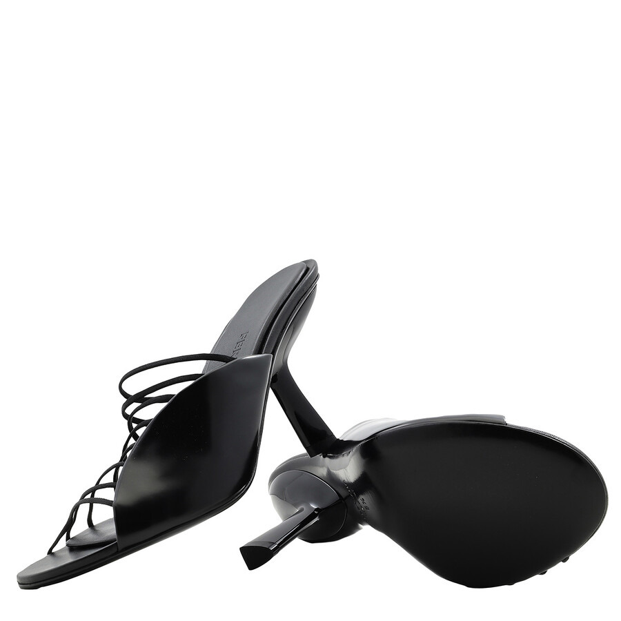Ferragamo Black Leather Altaire 85 Sandals - 2