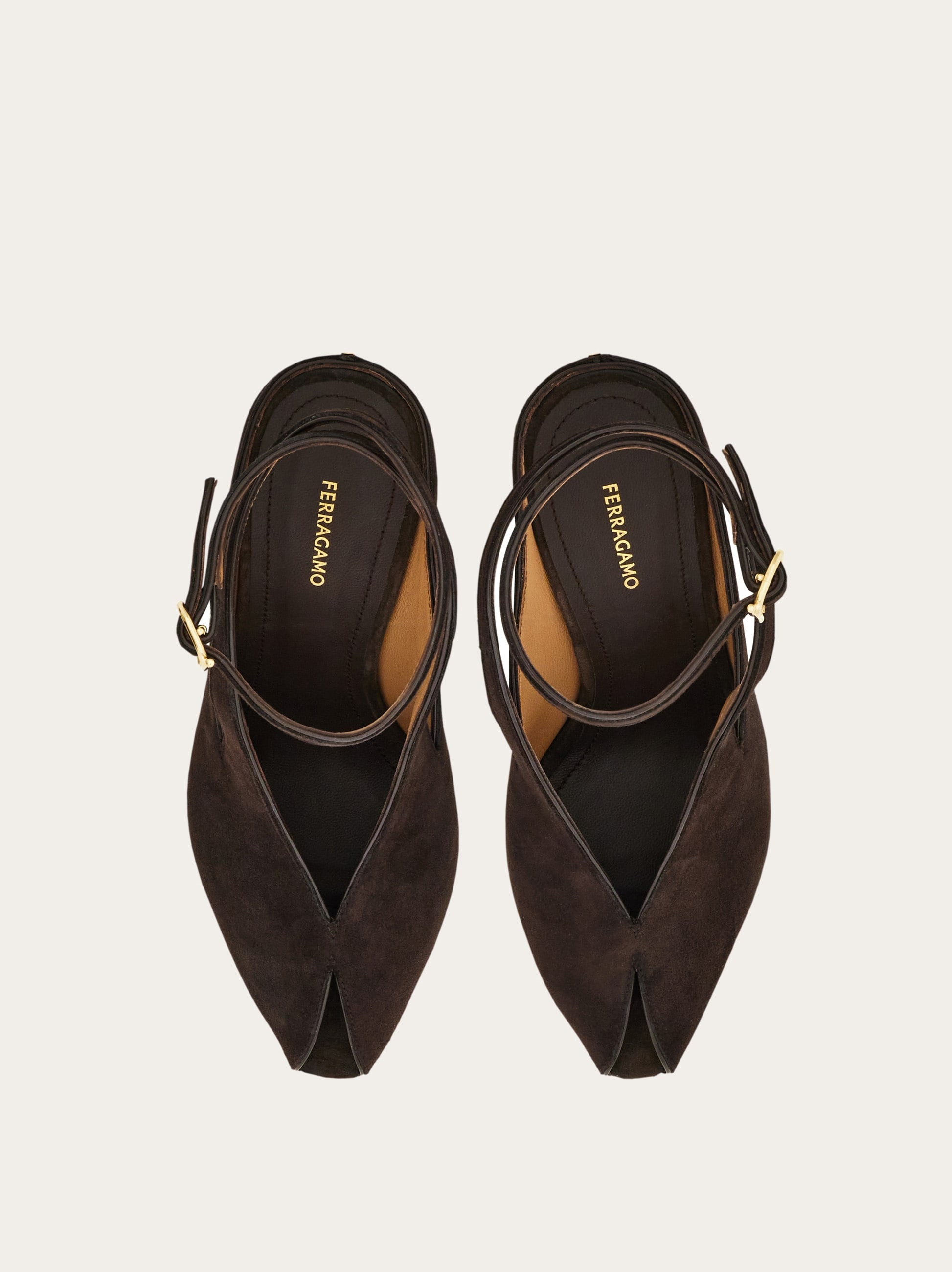 Peep toe wedge sandal - 3